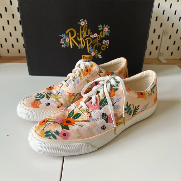 Keds x Rifle Paper Co. Women's Lively Floral Print Sneakers - Picture 2 of 11